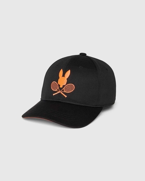 Casquettes Psycho Bunny Courtside Sport Cap Noir Homme | HPY-11580189